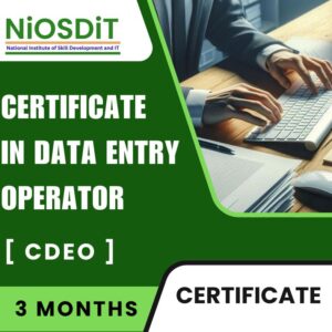 Certificate in Data Entry Operator By NiOSDiT : Best Govt Computer Training Institute In Kolkata