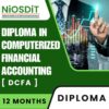 Diploma in Computerized Financial Accounting By NiOSDiT : Best Govt Computer Training Institute In Kolkata