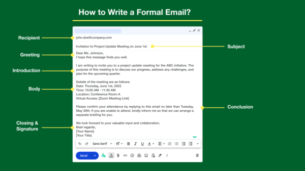 10+ Professional Email Examples for the Workplace | NiOSDiT