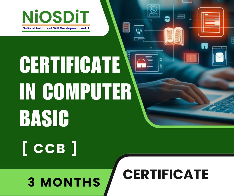 Certificate in Computer Basic By NiOSDiT : Best Govt Computer Training Institute In Kolkata Certificate in Computer Basic By NiOSDiT : Best Govt Computer Training Institute In Kolkata
